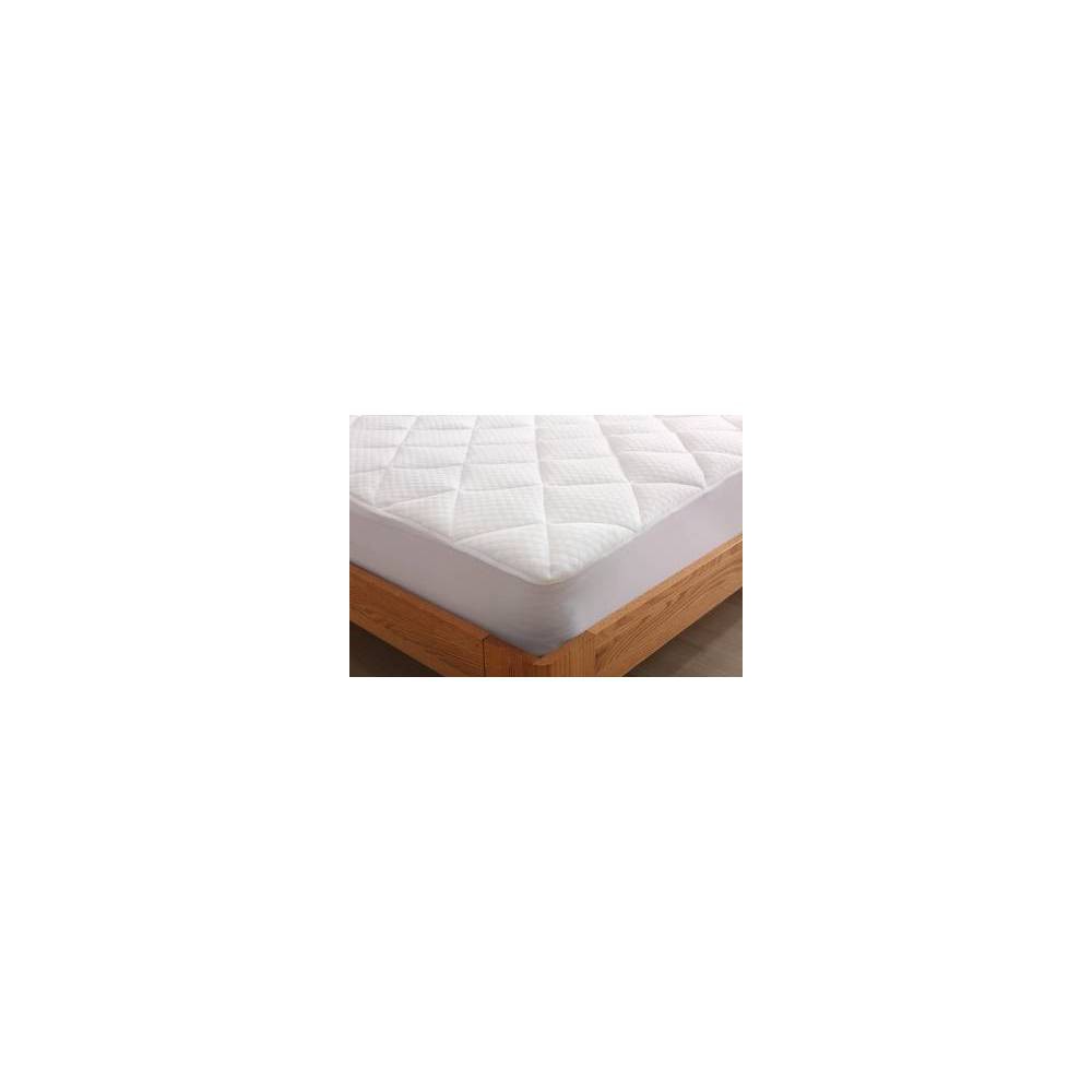 St. James Home King Cool Knit Mattress Pad White: Polyester, Fits Up to 20" Depth, OEKO-TEX Certified
