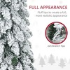 NAYSAYE 4ft Pencil Snow Flocked Artificial Christmas Tree Downswept Branches for Home Holiday Decoration, Green, 17"*17"*47.3" - 4 of 4