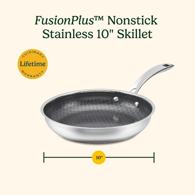 Cuisinart FusionPlus 10 Hybrid Stainless Steel and Ceramic Nonstick Fry Pan