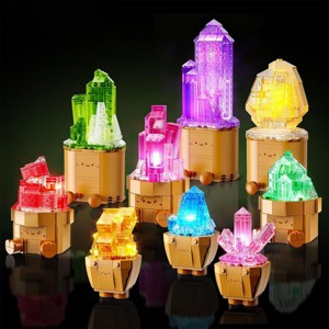 1170PCS Crystals Flower Bonsai Mini Building Block Toy for