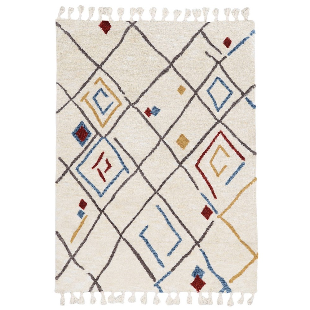 5'x7' Marrakech Zap Rug Ivory - Linon