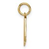 Black Bow Jewelry 14k Yellow Gold, Varsity Collection, Small D/C Pendant Number 4 - 2 of 4