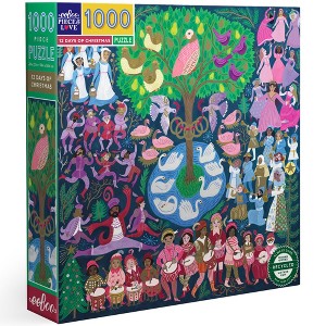 eeBoo Piece & Love: 12 Days of Christmas - 1000 Piece Puzzle - 1 of 4