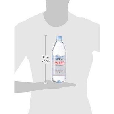 Evian Naturally Filtered Spring Water, 1 L (Pack of 48)