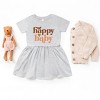 The Juniper Shop Boho Happy Baby Infant Dress - 18M - Heather Grey - 3 of 4
