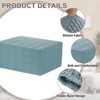 Unique Bargains  Elastic Furniture Protector Stretch Foot Stool Cover for Living Room Bedroom 1 Pc - 3 of 4