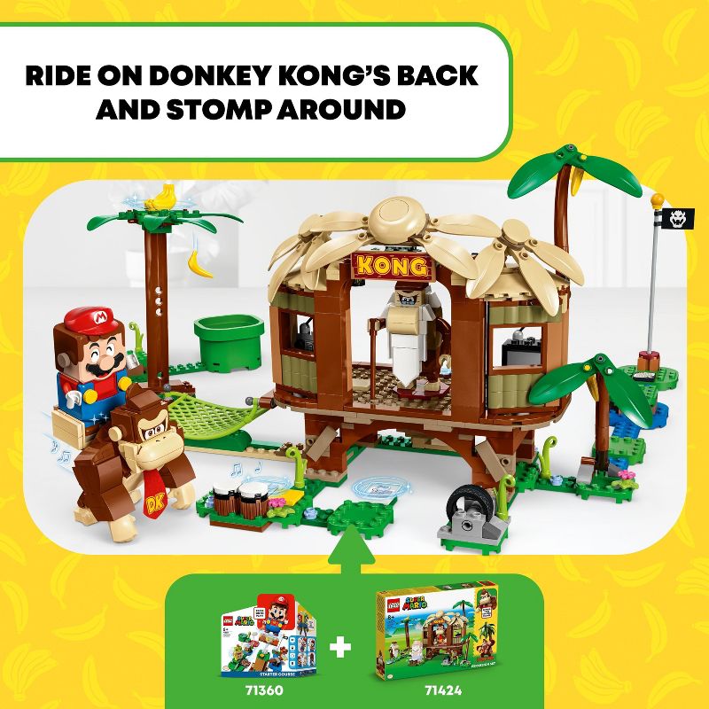 LEGO Super Mario Donkey Kong Tree House Expansion Set Buildable Game 71424, 4 of 8