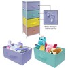 Sorbus 4 Drawers Chest Nightstand - Storage for Closet, Home, College Dorm - Features Steel Frame, Wood Top, & Fabric Bins - 3 of 4