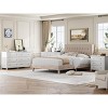 3 Dresser for Bedroom, 29" Tall Dresser, Modern Tall Drawer Dresser with Storage, Wooden Closet Dressers Chest of Drawers, White - 3 of 4