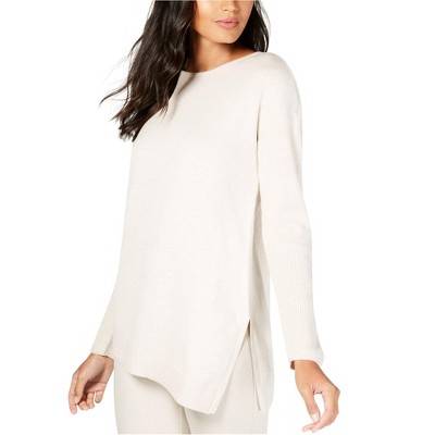 I.N.C International Concepts Womens Asymmetrical Tunic Sweater, Beige, Small