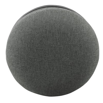 Charcoal Gray Swivel Backless Metal Counter Stool