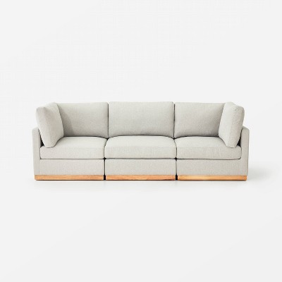 3pc Woodland Hills Modular Sofa Light Gray - Threshold™ designed with Studio McGee