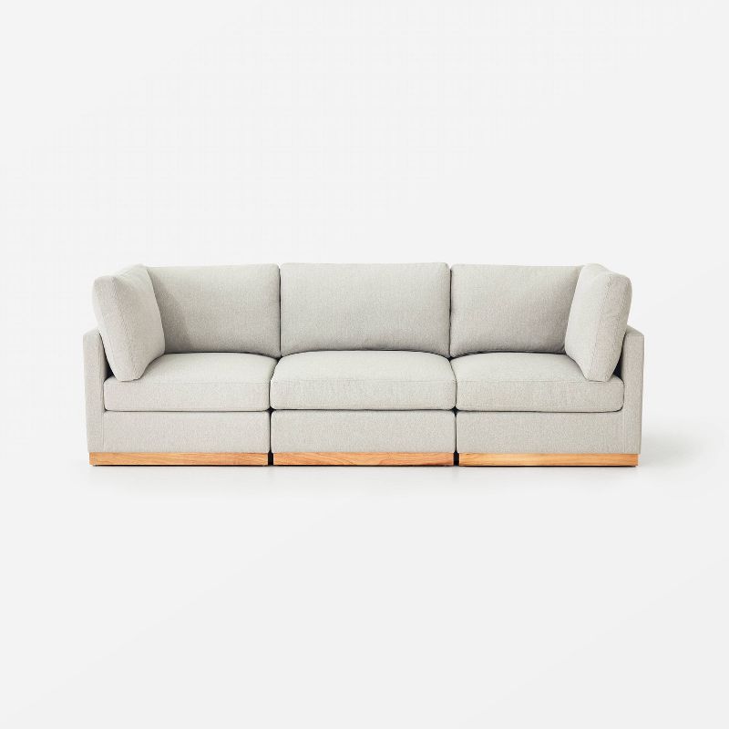 3pc Woodland Hills Modular Sofa Light Gray - Threshold&#8482; designed with Studio McGee, 1 of 8