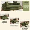78.5" Corduroy Folding Convertible 3-Seater Sofa with Sleeper & DIY Modular Design - 2 of 4