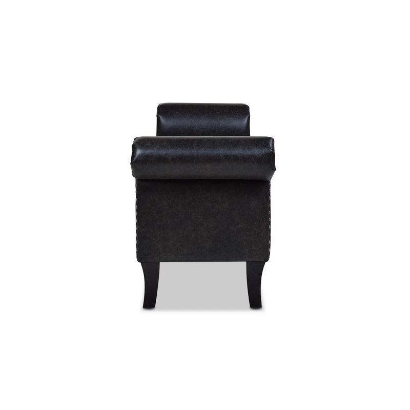 Jennifer Taylor Home Kathy Roll Arm Entryway Accent Bench, 3 of 7