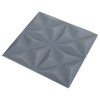 VidaXL 3D Wall Panels 24 pcs 19.7"x19.7" Origami Gray 64.6 ftÂ² - 4 of 4