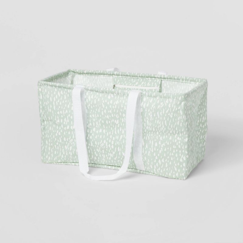 Scrunchable Laundry Tote Textured Green - Brightroom&#8482;, 1 of 5