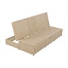 Rattan Reclining Armchair Outdoor Double Garden Sunbeds With Seat Back Angle Ergonomics,Two Person Patio Chair-Cuddlewood - 3 of 4