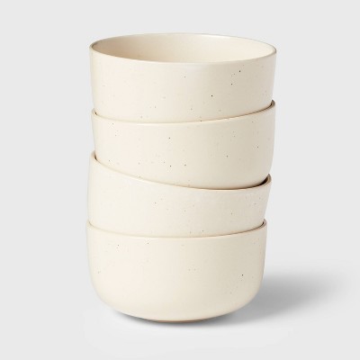 20oz 4pk Stoneware Tilley Cereal Bowls White - Threshold™