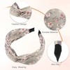 Unique Bargains Girl's Retro Flower Knotted Non-slip Wide Headband Pink 5"x2.09" 1 Pc - 4 of 4