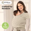 KeaBabies Original Baby Wraps Carrier, Baby Sling Carrier, Stretchy Infant Carrier for Newborn, Toddler - 2 of 4