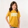 The Juniper Shop Varsity Sunset Chaser Youth Short Sleeve Tee - S - Mustard - 3 of 4
