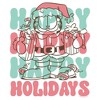 Juniors Garfield Happy Happy Happy Holidays T Shirt - 2 of 4