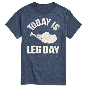 Men's - Instant Message - Today Is Leg Day Short Sleeve Graphic T-Shirt - 1 of 4