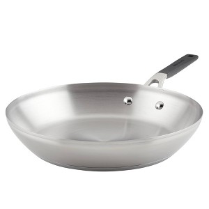 KitchenAid 12" Stainless Steel Skillet Light Silver: Induction Safe, Even-Heating, Oven-Safe, Dishwasher-Safe - 1 of 4