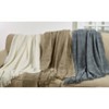 Saro Lifestyle Cross Hatch Waffle Weave Throw Blanket Gray - 3 of 3