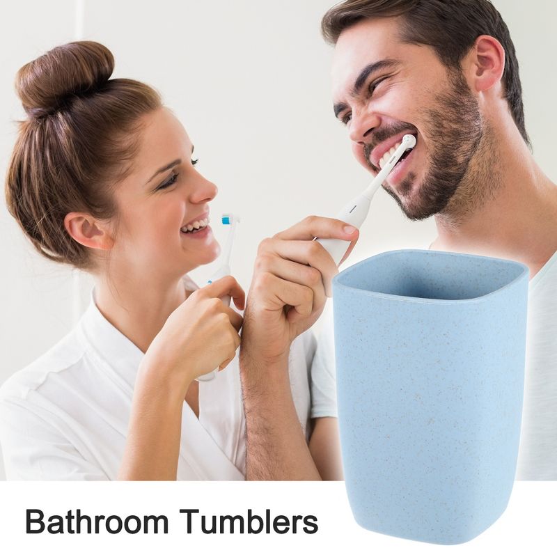 Unique Bargains Bathroom Toothbrush Tumblers PP Cup for Bathroom Kitchen 4.09''x2.76'' 1Pc, 2 of 7