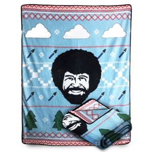 Bazillion Dreams Bob Ross Paint Happy Trees Softest Comfy Throw Blanket for Adults & Kids| Measures 60 x 45 Inches - 1 of 4