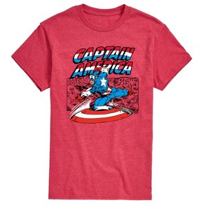 Men's - Marvel - Captain America Burst Short Sleeve Graphic T-Shirt - 1 of 4