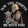Girl's Star Wars The Mandalorian Grogu May the Fourth Be With You Starry Night T-Shirt - 2 of 4