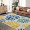 Fulvari Area Rug Non-Slip Floral Washable Living Room Throw Small Stain Resistant Rugs Low-Pile Rugs Boho Rugs - 2 of 4
