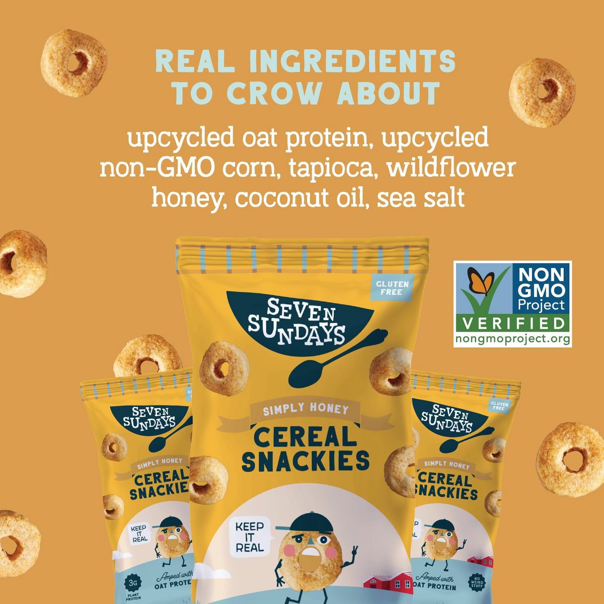 Seven Sundays Simply Honey Gluten Free Cereal Snackies - 6oz/6ct - thumbnail 2