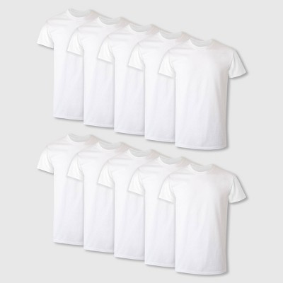 Hanes Men's Comfort Soft Super Value 10pk Crew Neck T-Shirt - White