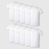 Hanes Men's Comfort Soft Super Value 10pk Crew Neck T-Shirt - White - image 3 of 4