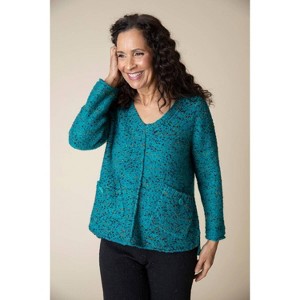 Women's Confetti Yarn Funnel Pullover - habitat - 1 of 4