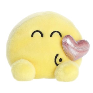 Aurora Mini Kisses Palm Pals SMILEYWORLD Vibrant Stuffed Animal Yellow 5" - 1 of 4