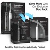 AquaSonic Elite Duo Ultra-Whitening Electric Toothbrush Set - Black & White - 2 of 4