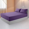 Lux Decor 4 Piece Stripes Bed Sheets Deep Pocket Microfiber Bedding with Pillowcases - 3 of 4