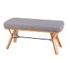 42" Folia Wood Bench - LumiSource - 3 of 4