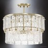 Urban Ambiance Luxury Glam Indoor Pendant,  15-1/8''H x 17"W x 17''D,  Gilded Silver Finish, UHP4954 - 3 of 4