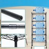 FONTOI Storage Racks, 5-Tier Shelving Unit with Adjustable Leveling Feet&Wheels, Wire Storage Racks for Garage Home Kitchen, Black, 30"*64"*14" - 4 of 4