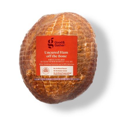 Uncured Ham off the Bone - Deli Fresh Sliced - price per lb - Good &#38; Gather&#8482;