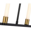 Artcraft Lighting Infiniti 6 - Light Island Pendant Light in  Matte Black/Brass - 3 of 4