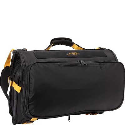 A.Saks Deluxe Expandable Tri Fold Carry On Garment Bag (Black)