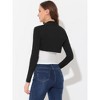 Allegra K Women's Elegant Long Sleeve Knit Open Front Crop Bolero Shrug 2 Packs - image 3 of 4