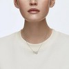 Swarovski Infinity Necklace - White - Rhodium Plated Size S - 4 of 4
